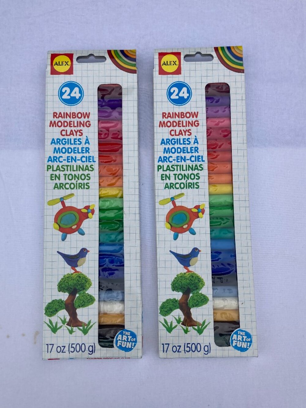 Alex Toys 24 Ct Non-Drying Modeling Clay Bright Colors Lot Of 2 New Packages